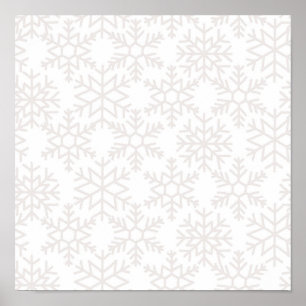 Snowflake pattern	 poster