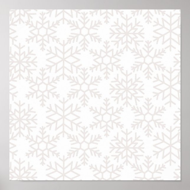 Snowflake pattern	 poster (Front)