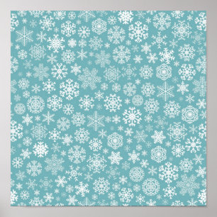 Snowflake pattern	 poster