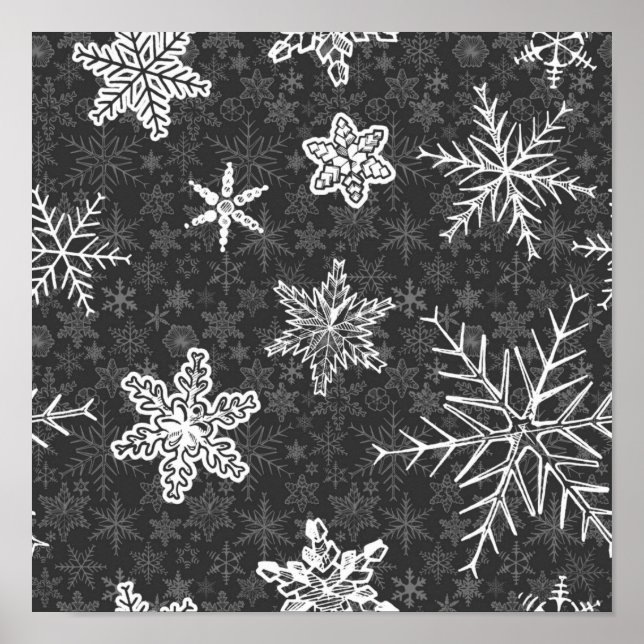 Snowflake pattern	 poster (Front)