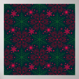 Snowflake pattern	 poster