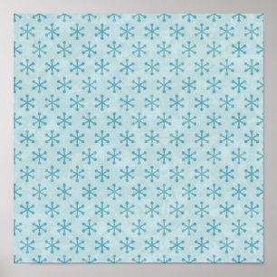 Snowflake pattern	 poster