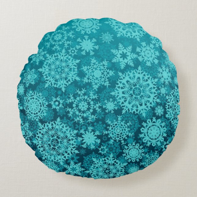 Snowflake pattern	 round cushion (Front)