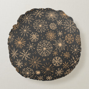 Snowflake pattern	 round cushion