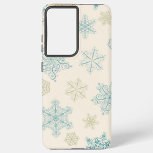 Snowflake pattern samsung galaxy case