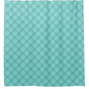 Snowflake Pattern Shower Curtain