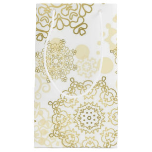 Snowflake pattern small gift bag