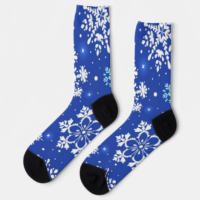 Snowflake pattern socks (Left)