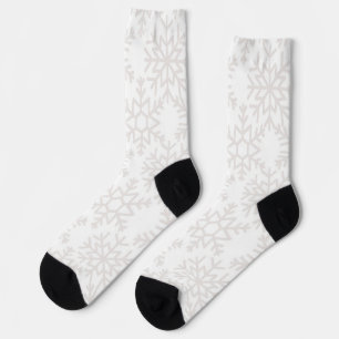 Snowflake pattern socks
