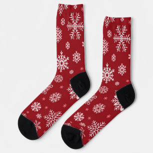 Snowflake pattern socks