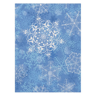 Snowflake pattern tablecloth