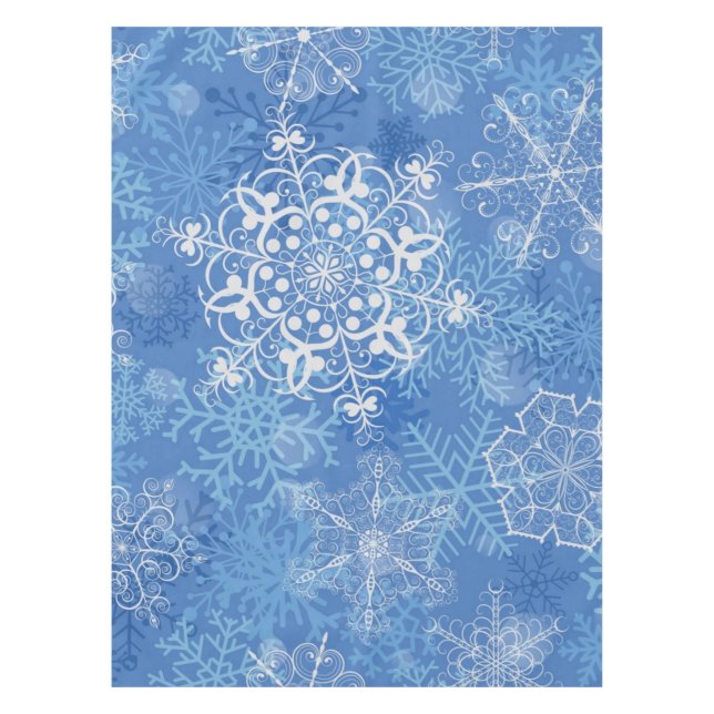 Snowflake pattern	 tablecloth (Front)