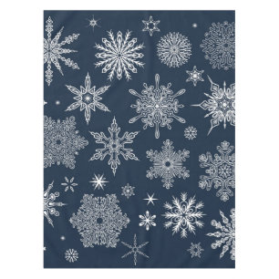 Snowflake pattern tablecloth