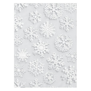 Snowflake pattern tablecloth