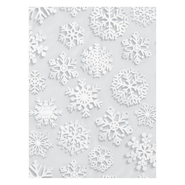 Snowflake pattern	 tablecloth (Front)