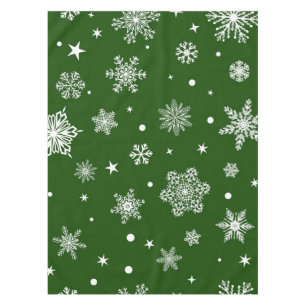 Snowflake pattern tablecloth