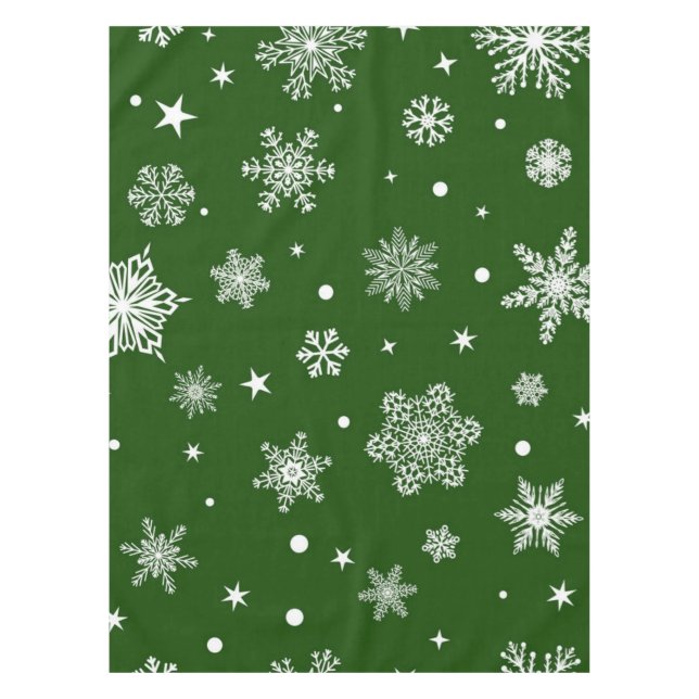 Snowflake pattern	 tablecloth (Front)