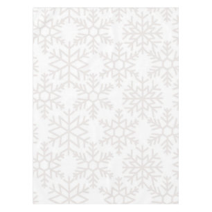 Snowflake pattern tablecloth