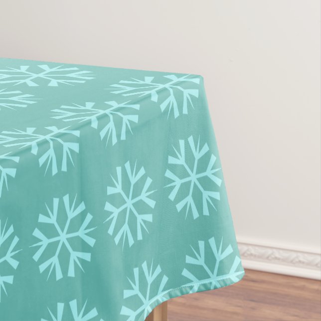 Snowflake Pattern Tablecloth (In Situ)