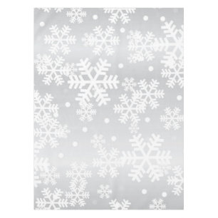 Snowflake pattern tablecloth
