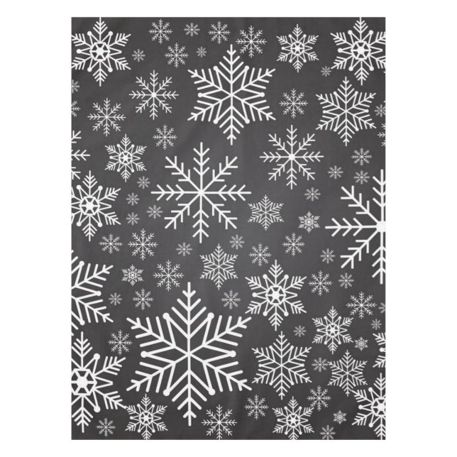 Snowflake pattern	 tablecloth (Front)