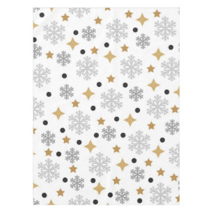Snowflake pattern tablecloth