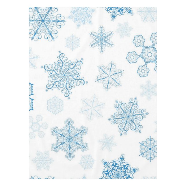 Snowflake pattern	 tablecloth (Front)