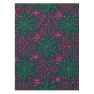 Snowflake pattern tablecloth