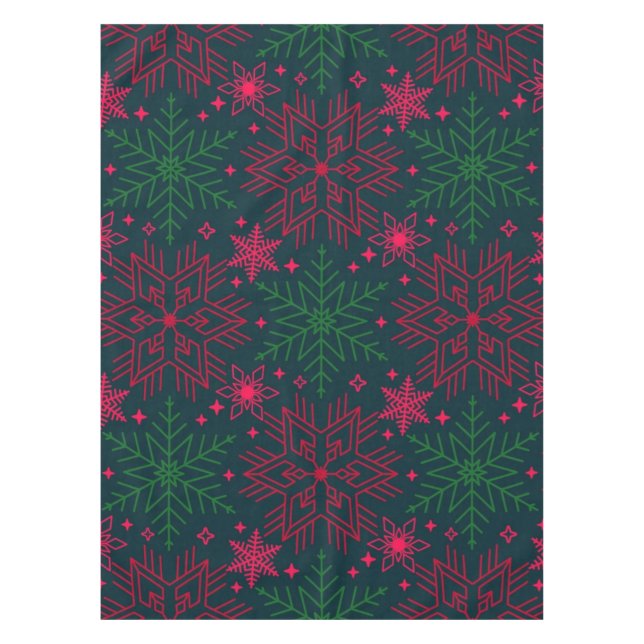 Snowflake pattern	 tablecloth (Front)