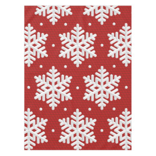 Snowflake pattern tablecloth