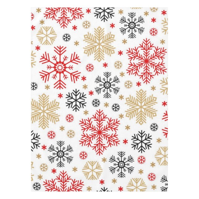 Snowflake pattern	 tablecloth (Front)