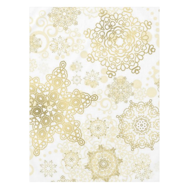 Snowflake pattern	 tablecloth (Front)