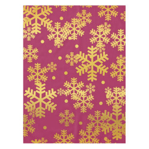 Snowflake pattern tablecloth