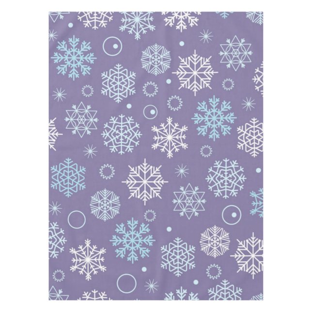 Snowflake pattern	 tablecloth (Front)