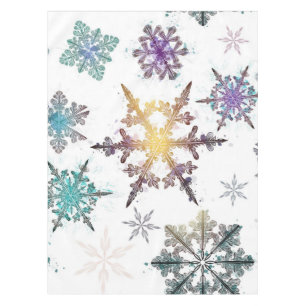 Snowflake pattern tablecloth