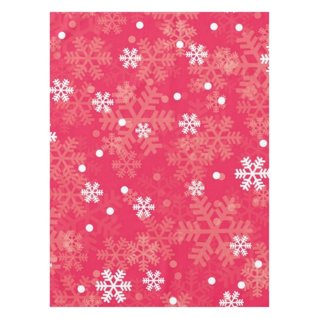 Snowflake pattern	 tablecloth (Front)
