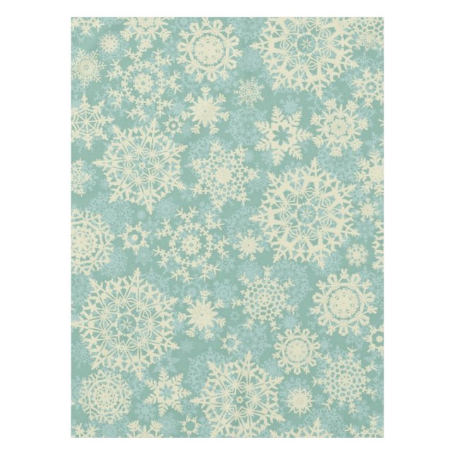 Snowflake pattern	 tablecloth (Front)