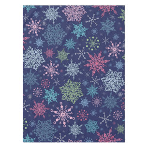 Snowflake pattern tablecloth