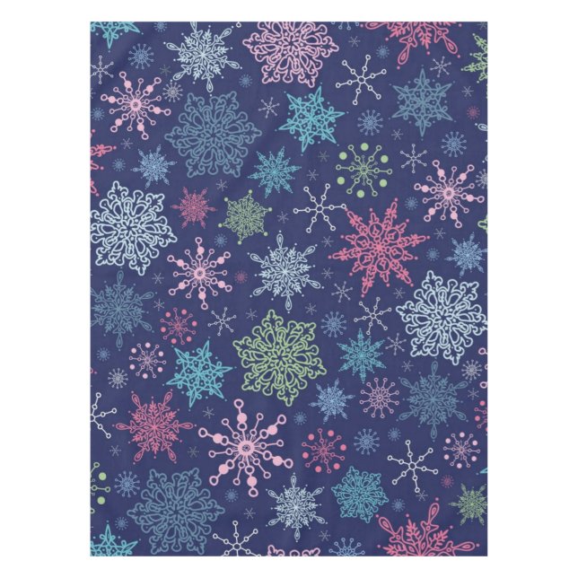 Snowflake pattern	 tablecloth (Front)