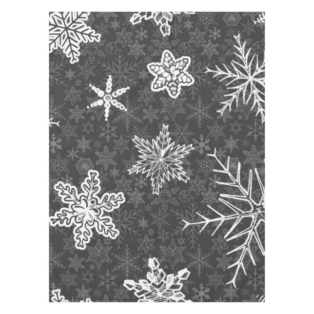 Snowflake pattern	 tablecloth (Front)