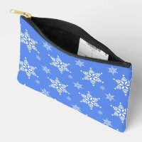 Snowflake Pattern, White Snowflakes, Snow, Blue