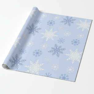 Snowflake pattern	 wrapping paper