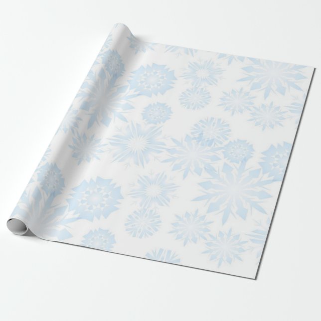 Snowflake pattern	 wrapping paper (Unrolled)
