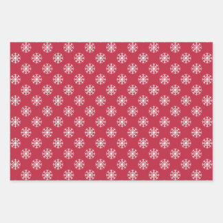 Snowflake Pattern Wrapping Paper Sheet