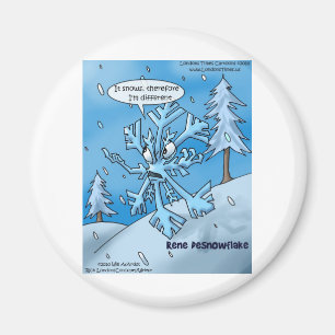 Snowflake Philosophers Funny Gifts Tees Cards Etc Magnet