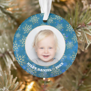 Snowflake Photo Acrylic Ornament