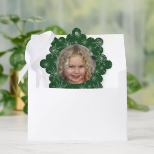 Snowflake Photo Tree Decoration Card