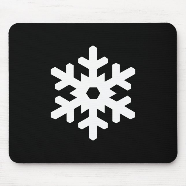 Snowflake Pictogram Mousepad (Front)