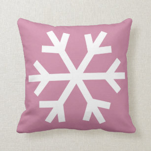 Snowflake pillow - pink