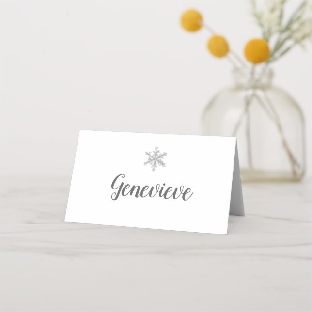 Snowflake Place Card (Front)